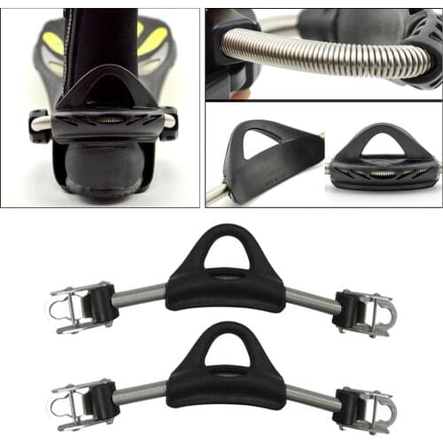 2 Pieces Scuba Diving Fin Spring Heel Strap with Quick Release Buckles Diver Fin Replacement Gear (3 Size)