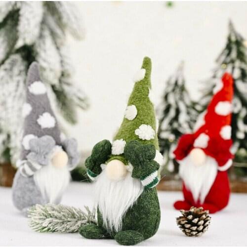 24*10cm Christmas Tree Ornament Santa Claus Doll New Year Home Decoration Natal Kids Gift New Year Merry Christmas Decorations