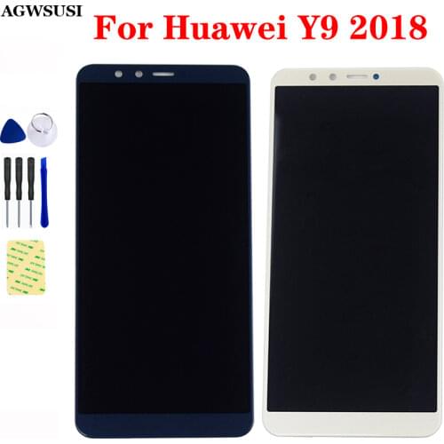 5.93 '' For Huawei Y9 2018 LCD Screen FLA-L22 FLA-LX2 FLA-LA10 FLA-LX1 FLA-LX3 LCD Touch Screen Digitizer Assembly With Frame