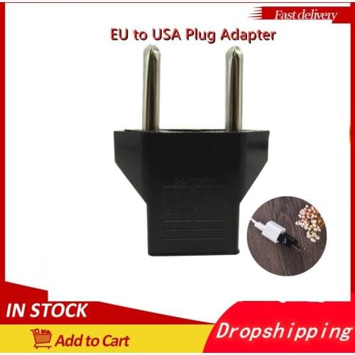 1/2/5Pcs European To USA Plug Adaptor Safe And Practical Plug To Portable Travel Power Adapter Plug Outlet Converter Socket