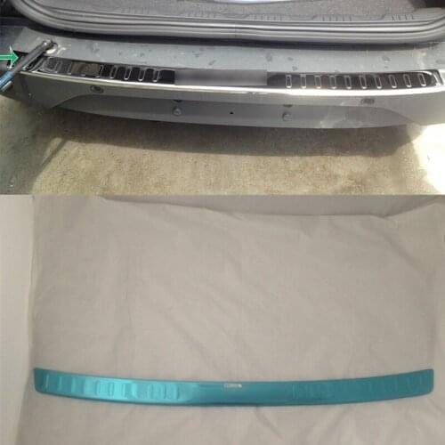 Car Accessories Interior Stainless Steel Rear Outer Bumper Protector Scuff Plate Guard Cover For Ford Ecosport 2013 Car Styling