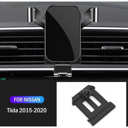Car Mobile Phone Holder Special Mounts Stand GPS Gravity Navigation Bracket For Nissan Tiida C13 2015-2021 Car Accessories