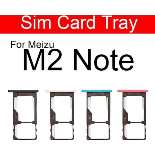 SIM Card Tray Holder Adapters For Meizu Meilan Note2 M2 Note M571c Micro Sim Reader Card Slot Socket Repair Replacement Parts