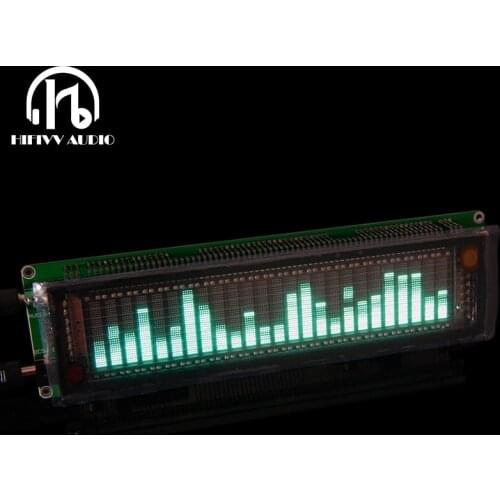 Level LED Music Audio Spectrum Indicator 16 Level VU Meter Screen Display Amplifier Board Precision Clock Adjustable AGC Mode