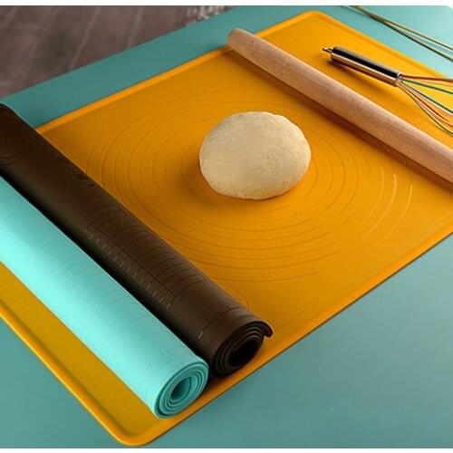Food Grade Silicone Kneading Pad Thickened Large Household Non-Stick Flour Mat With Scale Collapsible Kitchen Baking Pastry Tool