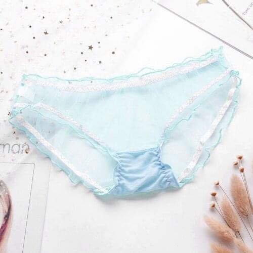 Lenceria Sensual Mujer Sexy Lace Lingerie Womens Panties Female Transparent Mesh Underwear Briefs Erotic Lingerie Sexy Costumes