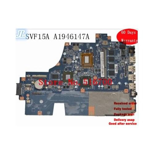 Placa, DA0GD6MB8E0 For Sony SVF15 SVF15A16CXB SVF15A Laptop Motherboard w/ i7-3537U 2.0GHz CPU A1946147A Tested