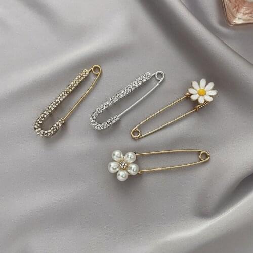 Multifunction Fashion Safety Pins Brooch Gold DIY Brooch Badge Jewelry Safety Pin Craft Findings Sewing Jewelry Making Supplies