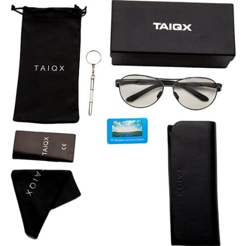 Fashion brand gray sunglasses ladies mens color-changing glasses with box sunglasses TAC polarized lenses anti-UVA UVB