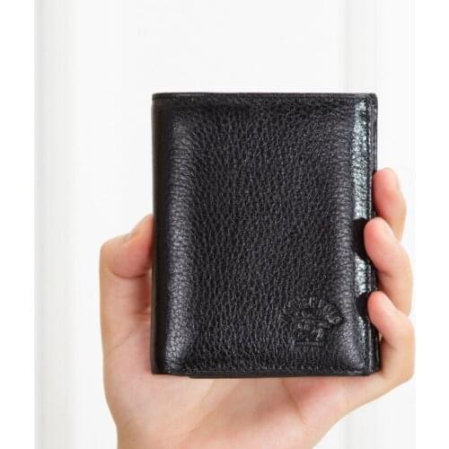 100 genuine cow leather mens wallet with coin pocket classic vertical male multifunctional credit business card holders bag