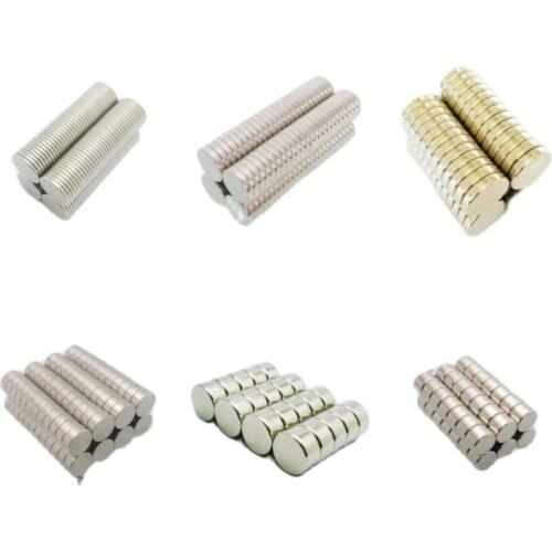 New High Quality N35 Mini Small Super Strong Neodymium Magnets Rare Earth Round Magnet Disc Fridge Craft Dia8x1mm To Dia8x5mm