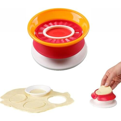 Plastic Round Dumplings Molds Pie Crust Shields Wrappers Cutter Maker Tools Round Cookie Pastry Wrapper Dough For Kitchen Tools