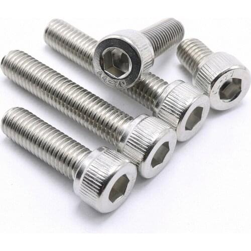 10Pcs M3 M4 DIN912 Allen Bolts Hex Socket Head Cap Screw Marine Grade A4 316 Stainless Steel Length 6\8\10\12\14\16\20-50mm
