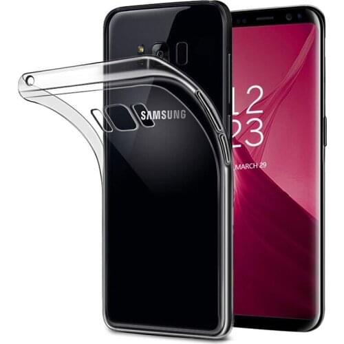 Prime Silicone Clear TPU for Samsung Galaxy S8/S8 Plus S8Plus SamsungS8Plus Phone Case Soft Ultrathin Transparent Back Cover Bag