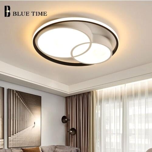 Modern LED Chandeliers For Bedroom Living Room Dining Room Ceiling Chandeliers Lighting Fixtures Indoor Home Chandeliers Black