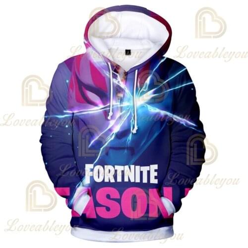 Men and Women Fortnite Hoodie Battle Royale Cartoon Sports Jacket Tops Teen Clothes Kids Hoodies 3D Harajuku Sweatshirt