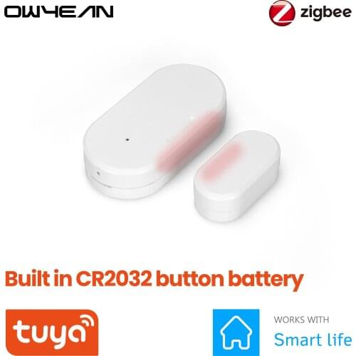 Tuya Zigbee 3.0 Mini Smart Contact Detectors Security Door Window Sensor Transducer Smart Life Scene Home Alarm System Module