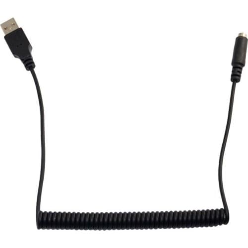 USB to DC3.8*1.4 mother USB cable stretch the spring line, pass the 5V2A current, the power line, the charging line