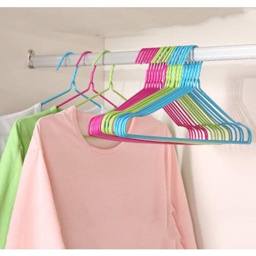10pcs/Lot Clothes Hangers Plastic Outdoor Drying Rack for Kids Children And Adult Clothing Coat Closet Organizer Garment Suit