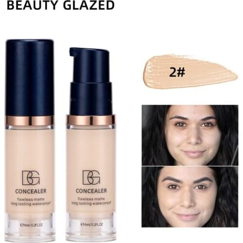 5Color Liquid Concealer Cream Waterproof Full Coverage Concealer Long Lasting Face Scar Acne Cover Create Perfect Natural Makeup