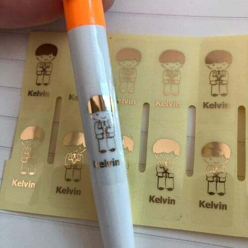 1CM Width Tiny Tube Small Personalized name labels My first holy communion Waterproof thank you sticker