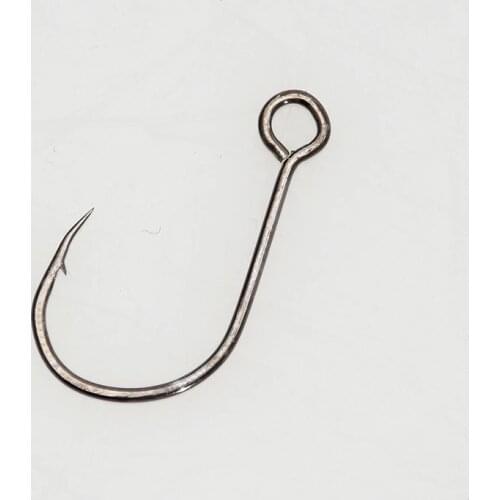 12pcs/lot High Carbon ISE Big Eye Inline Fishing Hooks For Live Bait And Hardbait Single Carp Fishing Hooks Peche