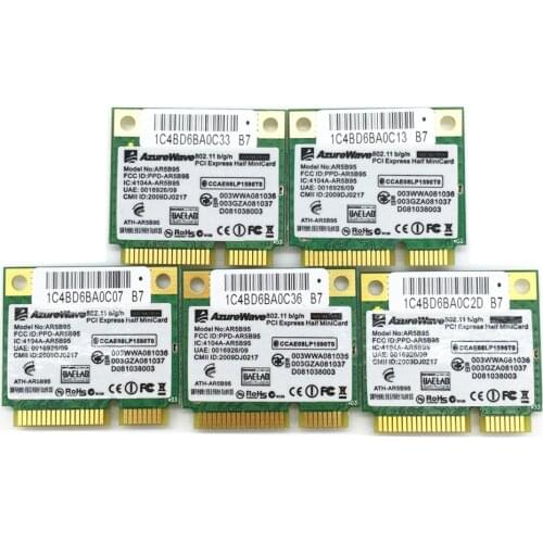 5pcs/lot New for Atheros AR5B95 AR9285 802.11B/G/N 150M Half Mini PCI-E Card