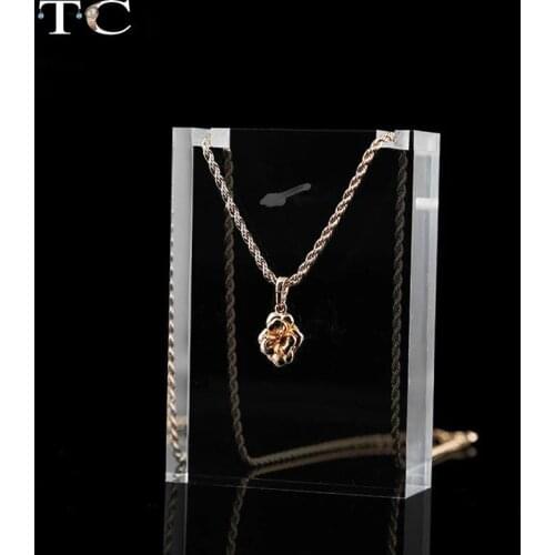 Acrylic Pendant Display Stand Jewelry Presenting Rack Holder Pendant Photography Prop Shelf