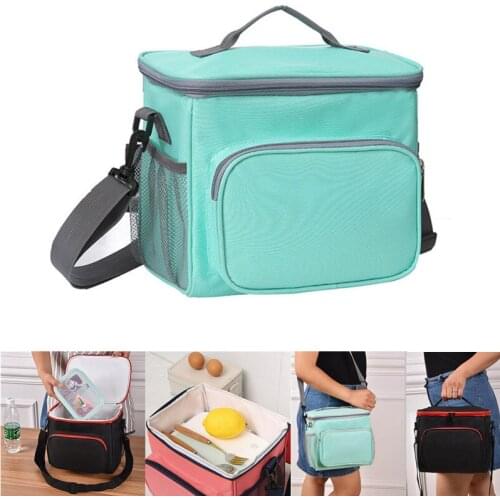 Large Capacity Picnic Bag Insulated Cool Bag Lunch Bag for Camping Gym Travel Carrying Camping Case Cooler Tote Thermal Box