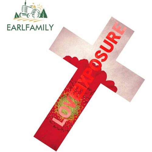 EARLFAMILY 13cm x 10.6cm For Love Exposure Fine Car Stickers Cartoon Decal Vinyl Material Car Door Protector Laptop Accessories