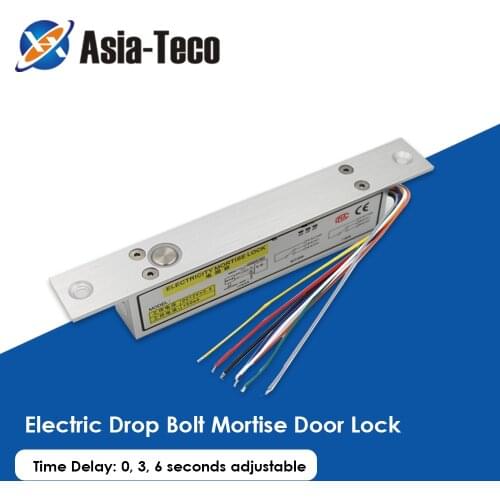 8 wires DC12V Electric Lock Magnetic NC/NO Output with Timer Mortise Door Lock Fail Safe fail Secure Bolt Mortise Door Lock