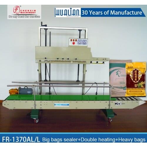 FR-1370ALL Double heating automatic sealing machine Large plastic packaging sealing machine 20KG 50KG heavy bag automatic Sealer machine