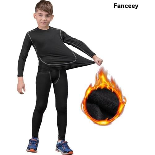 Soccer Jerseys 2019 Thermal Underwear Baby Boys Football Basketball Uniforms Kids Tracksuit Rashgard for Children Sport Sets