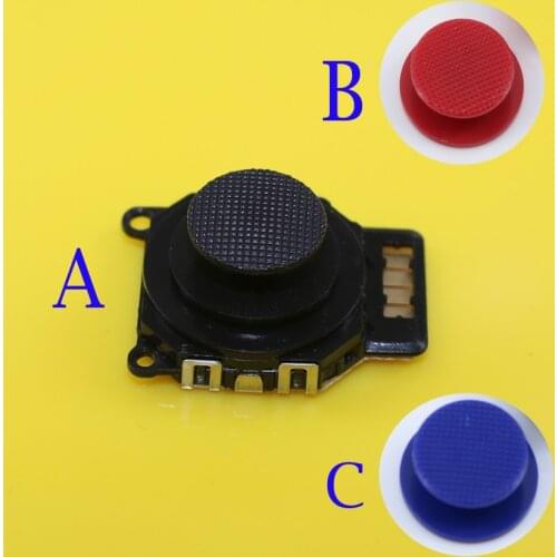 JCD 3D Button Analog Joystick Stick W/ Cap for Sony PSP 2000 2001 Slim Black