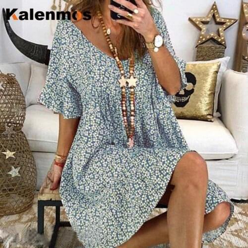 Kalenmos Flared Summer Dresses