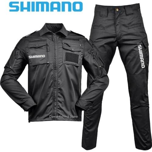 Spring Summer SHIMANO 2021 Thin Fishing Suit Men Breathable Quick Dry Fishing Wear Tactics Outdoor Sport Fishing Clothes