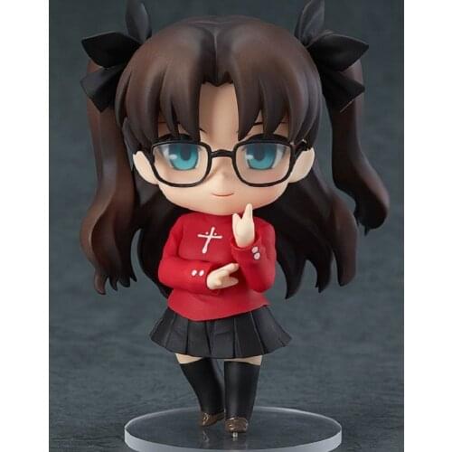 Cute Anime Fate Stay Night Saber Tohsaka Rin 409 PVC Action Figure Collectible Model Kids Toy Doll Gift 4" 10cm