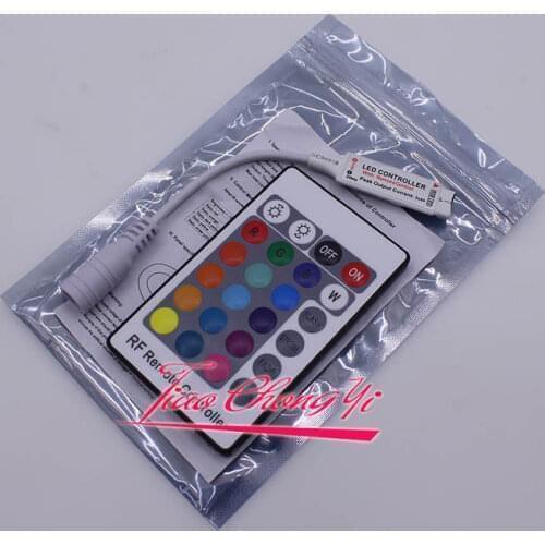 24Key mini RGB RF LED controller 5-24V Led Dimmer For 3528 5050 RGB LED strip