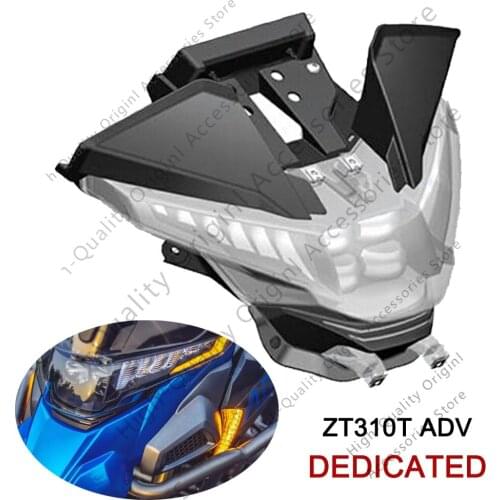 Motorcycle New LED Headlight Headlamp Head Lamp Light Double Flash Warning Light Assembly For ZONTES ZT310-T ADV 310T ADV