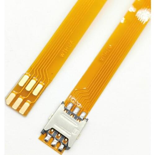 Nano sim to nano SIM card opposite/straight direction external extension extend flat cable