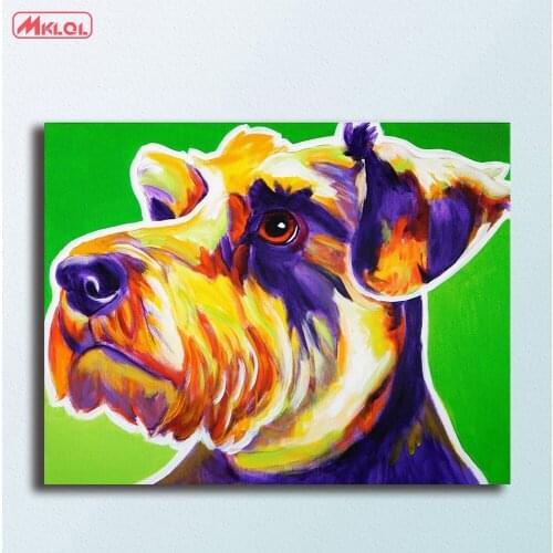 Large Size Elroy animal pop dog wall art Canvas Painting For Living Room Home Decoration Oil Painting On Canvas Wall Painting