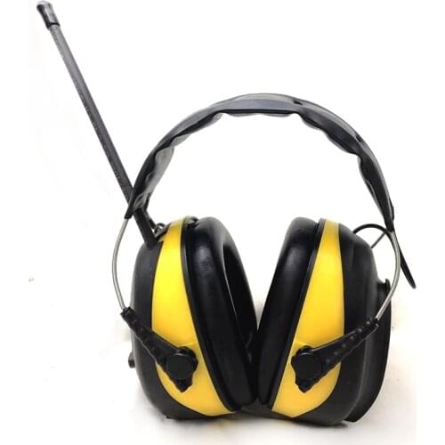 NRR 25dB MP3 AM FM Radio Hearing Protection Ear Muffs Electronic Ear Protector Noise Reduction Safety Earmuffs for Working