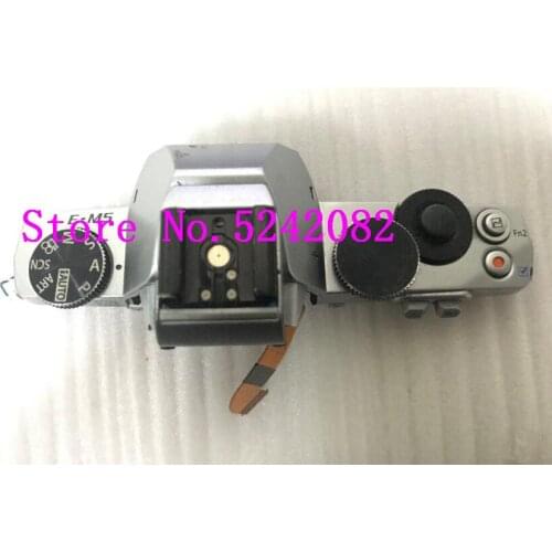 Original For OLYMPUS E-M5 EM5 Top Cover Power Swich Shutter Button Camera Repair Part Silver
