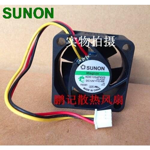 Original For Sunon KDE1204PKV3 4020 40X40X20 DC 12V 0.40W server inverter cooling fan