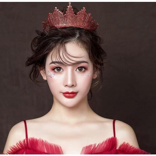 Toast Clothing Birthday Tiara luxurious Retro Bridal Wedding Hair Accessories Rhinestone Princess Crown BH