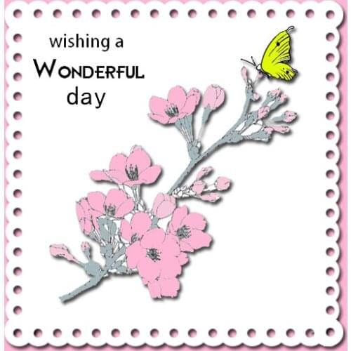 DABOXIBO Peach Blossom Clear Stamps Mold For DIY Scrapbooking Cards Making Decorate Crafts 2020 NEW Arrival