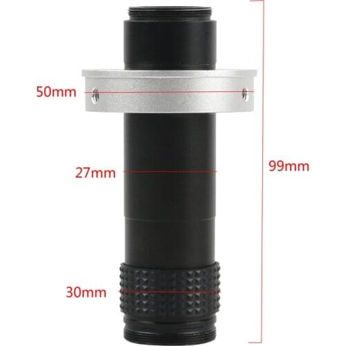 Adjustable Continuous 120X Zoom Cmount Lens Large View High Distance For 37MP Industrial HDMI VGA USB Video Microscope Camera
