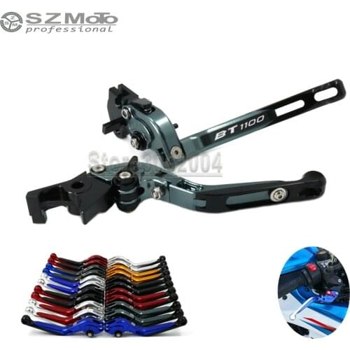 For YAMAHA BT1100 BT 1100 2003-2004 Motorcycle Accessories Folding Extendable Adjustable Brakes Clutch Levers With LOGO CNC