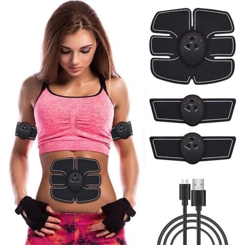 Muscle Stimulator Trainer Electro Stimulador Abdominales Men Women Fitness EMS Body Abdominal Leg Arm Work Out Training Gear