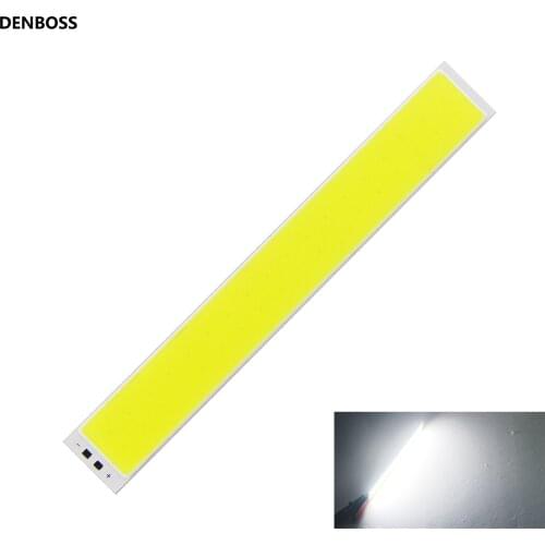 New DENBOSS manufacturer138mm 19mm LED COB Strip for work lamp 9W 9V DC cold White COB LED strip Light for DIY